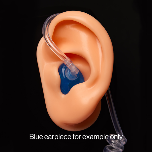 Blue earpiece for example only
