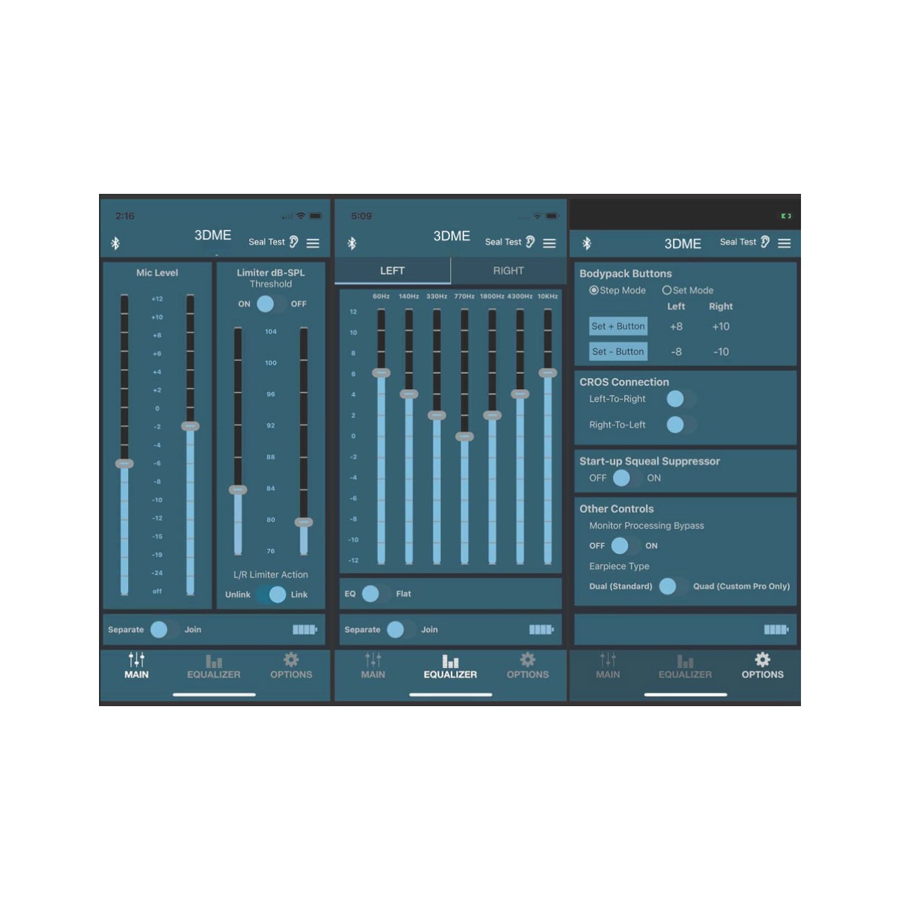 3dme view of the 3dme app for tuning