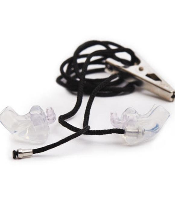 Broadcaster earplugs for Security